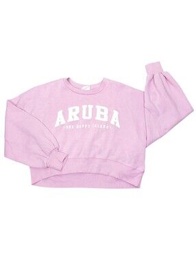 2/$20 Relaxx Pink & White Aruba Sweatshirt Top Size: Small